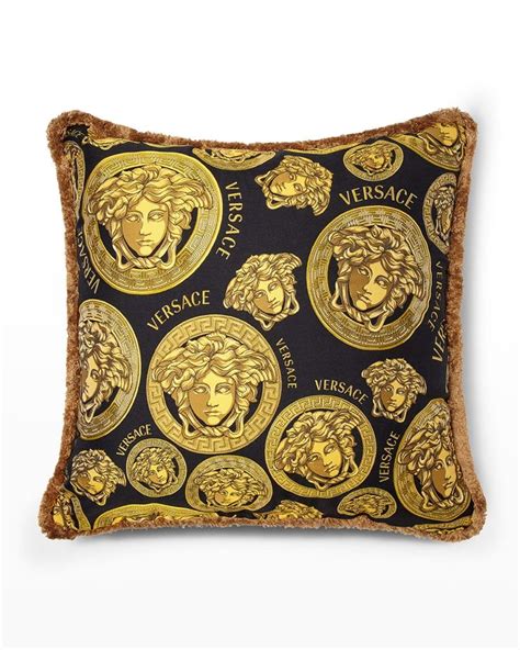 versace pillow gray gold barocco|Versace Designer Decorative Pillows .